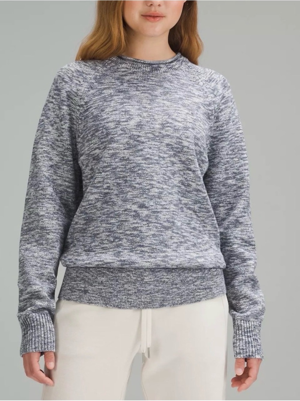 Lululemon Boxy Cotton-Blend
Sweater, Size M